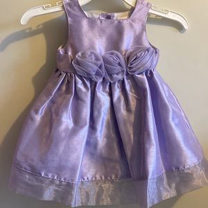Little Miss Attitude purple dress. Size 12 months